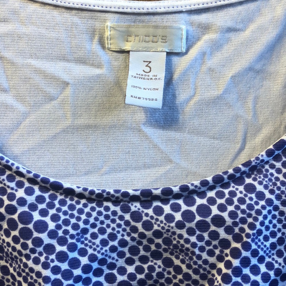 Chico’s Ruffle Layered Sleeveless Top - Picture 2 of 3